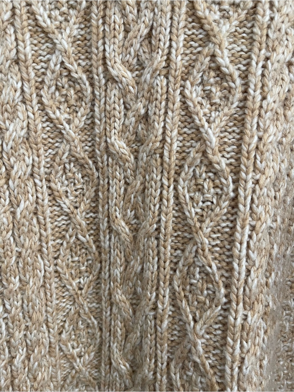 Wind River Cable Knit Crewneck Sweater - Beige - Picture 3 of 5